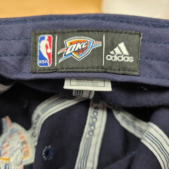 Adidas OKC Oklahoma City Thunder NBA Basketball Cap Adjustable Pristine - Picture 6 of 7